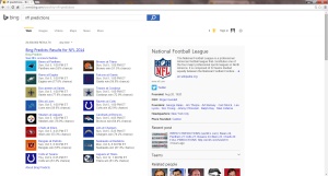 Bing NFL Predictions
